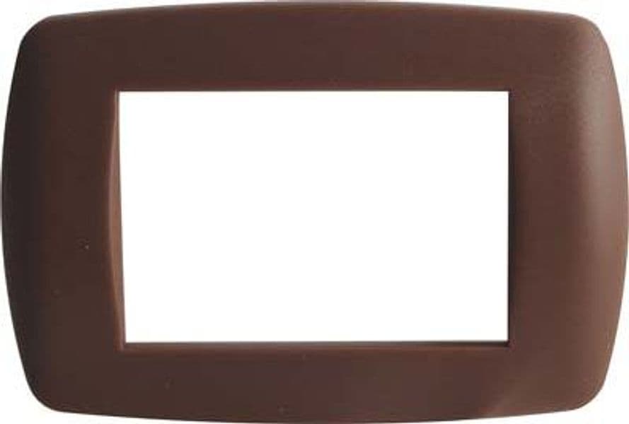 Placca Coprifrutti Millenium Marlanvil Cacao Posti 3 122 x 83 mm 15 Pezzi