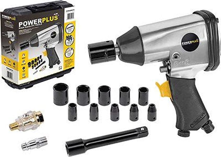 Avvitatore Ac Pneumatico in Kit Power Plus Attacco 1/2f con Rapido Nr 14