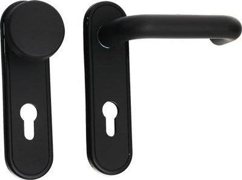 Maniglia Antipanico 07070.24 Cisa Maniglia con Pomo Fisso Nero 2 Pezzi