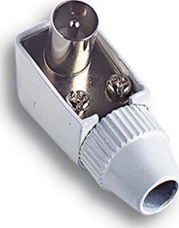 Spina Coassiale Tv 90 ° Fme Ohm 75 95 mm 10 Pezzi