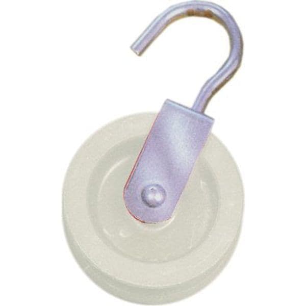 Carrucola Nylon con Gancio Zincato Ø 30 mm 12 Pezzi