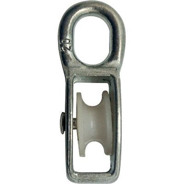 Puleggia Nylon Self Occhiolo Nichelato Ø 60 mm 5 Pezzi