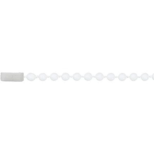 Catena a Perline con Chiusura Self Bianca 2 m Ø 4,5 mm 3 Pezzi