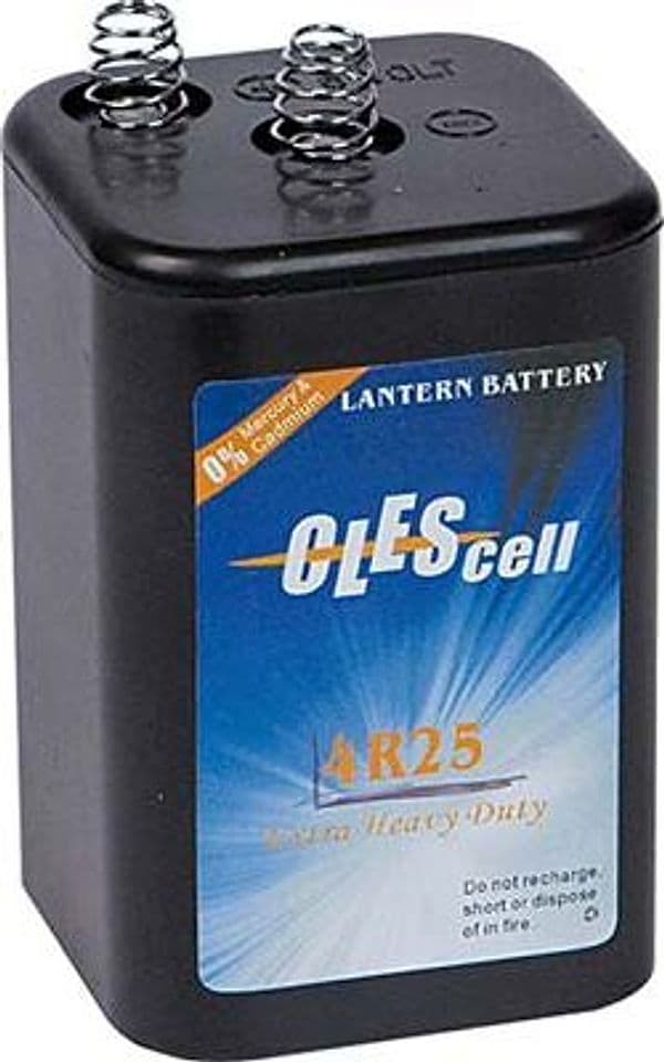 Batteria per Lampeggiatore Cantiere 6 V 3 Pezzi