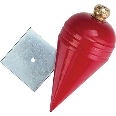 Piombo a Pera con Piastrina Acciaio Vern 500 g 6 Pezzi