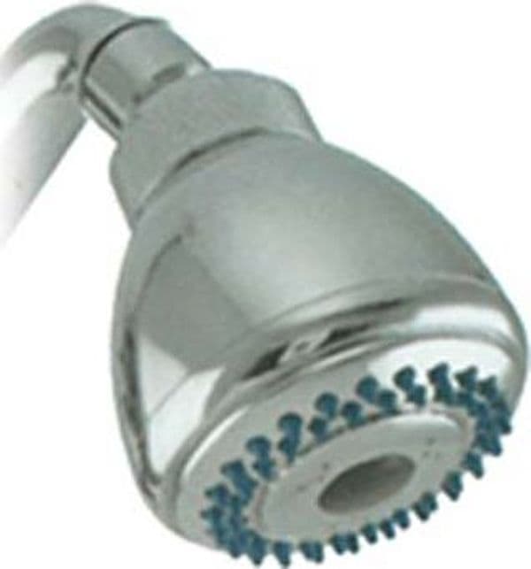 Soffione Doccia con Snodo 1 Getto ABS Cromato 1 2 F 65 mm 2 Pezzi