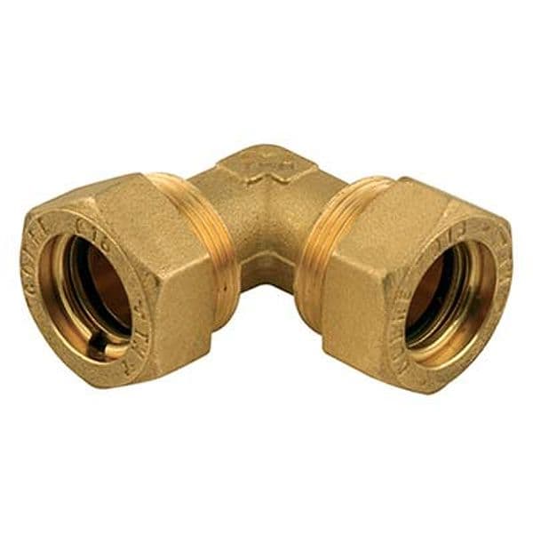 Gomito Stringitubo per Rame Ottone 10 mm 10 Pezzi
