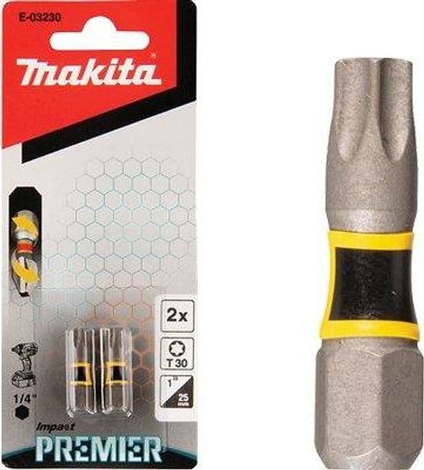 Inserto Torx per Avvitatore Impulsi Makita Txmm 30X25 2 Pezzi