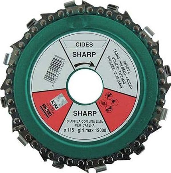 Lama Circolare Taglio a Catena per Legno Mm 115X22,2