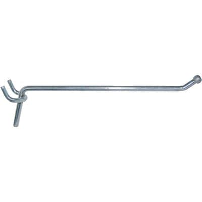 GANCIO SEMPLICE ACCIAIO X PANNELLO ESPOSITIVO - CROMATO MM 200- 100 pezzi