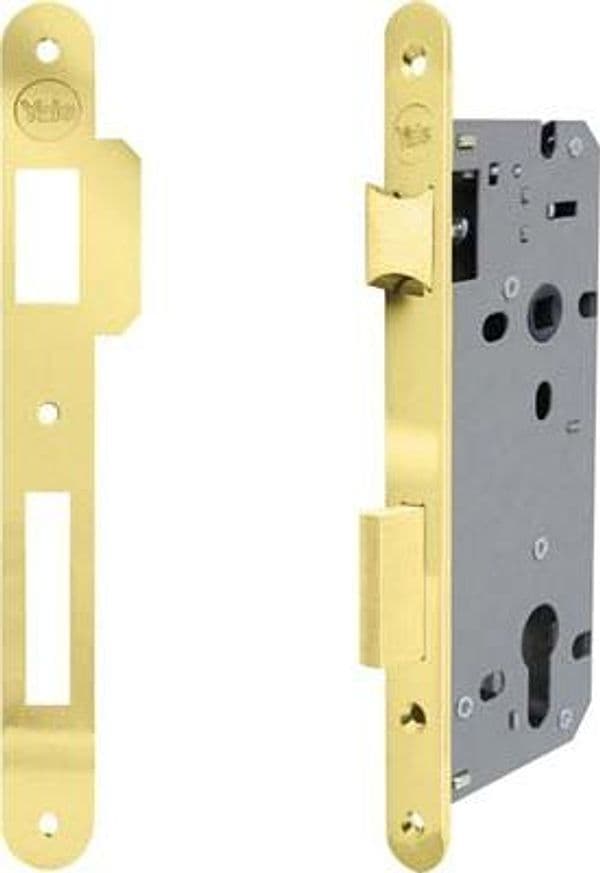 Serratura Legno Infilare 52X Yale B.t Ottonato F.mm 22 F.sagom M2 8201239