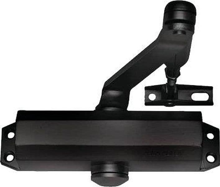 Chiudiporta Oleodinamico DC110 Assa Abloy Vern Nero Forza 2 x 4 con Fermo