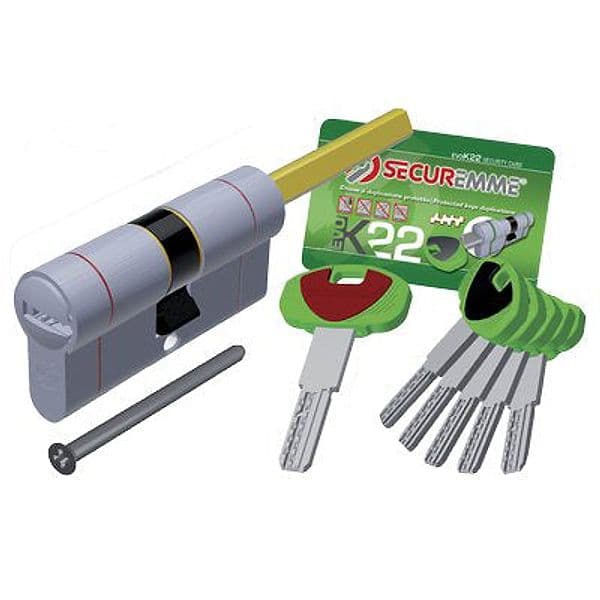 Cilindro Sagomato Evo K22 Top Pomolo Securemme Ott.nich.satin 8212993