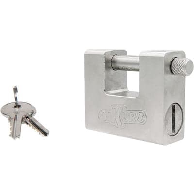 LUCCHETTO ANTISCASSO SSU-84UK ILSA - ACCIAIO CARBONITRURATO CROMATO CHIAVI 3 MM 84 KA2- 6 pezzi