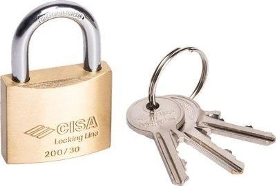 Lucchetto Locking Line Pop 20010 Cisa Cromato 30 mm 12 Pezzi