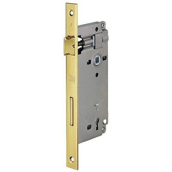 Serratura Patent B.quadro Ottonato 592 Agb I.mm 90 F.mm 22 E.mm 40