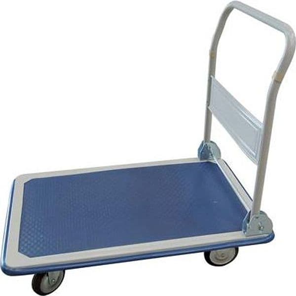 Carrello con Piattaforma Effe Ruote Piene Cm 48X73 H.cm 82 Max Kg 150