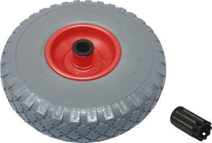 Ruota Pu Antiforo per Bravetta Mozzo Centrato Hand 3.00X4 Disco Metallo