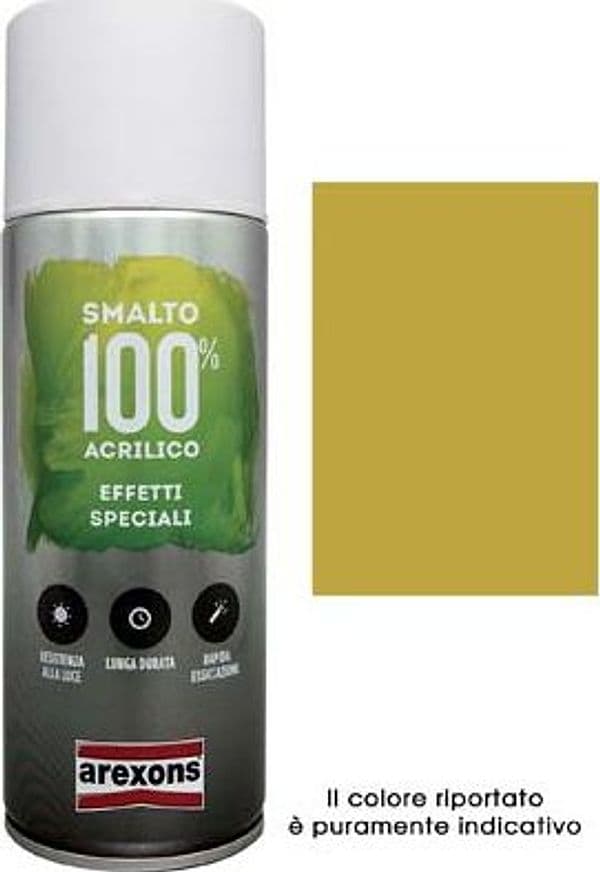 Smalto Spray 100% Acrilico Metallizzante Arexons 400 ml 6 Pezzi 8350132