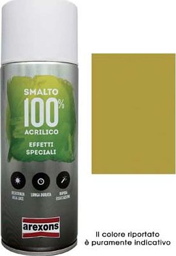 Smalto Spray 100% Acrilico Metallizzante Arexons 400 ml 6 Pezzi 8350138