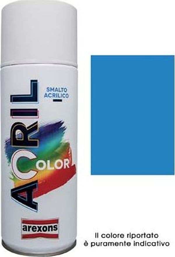 Smalto Spray Acril Color Arexons Blu Cielo Ral 5015 400 ml 6 Pezzi