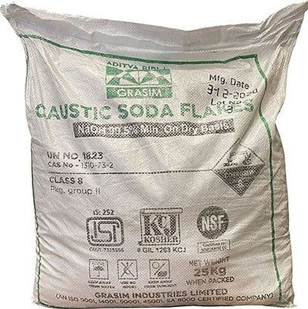 Soda Caustica Scaglie 25 kg