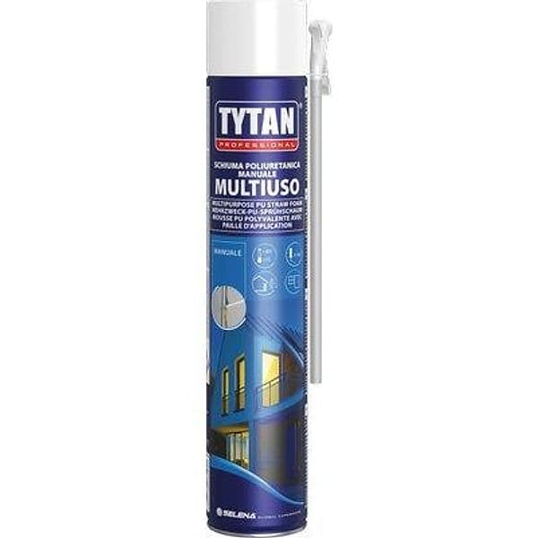 Schiuma Poliuretanica Universale Multiuso Tytan Manuale 750 ml 12 Pezzi