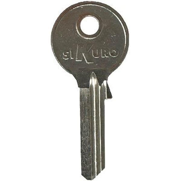 Chiave Piatta Ilsa BK009 Originale Ottone Nichelato 10 Pezzi