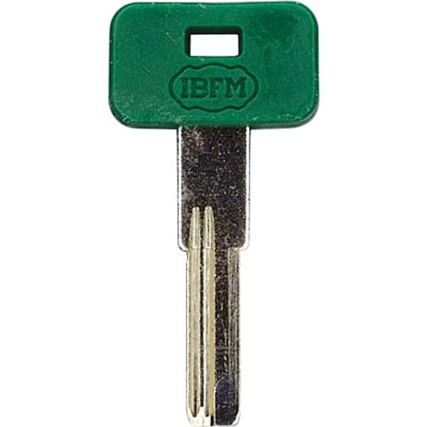 Chiave Punzonata Ibfm K 2304 Originale Ottone Nichelato 10 Pezzi
