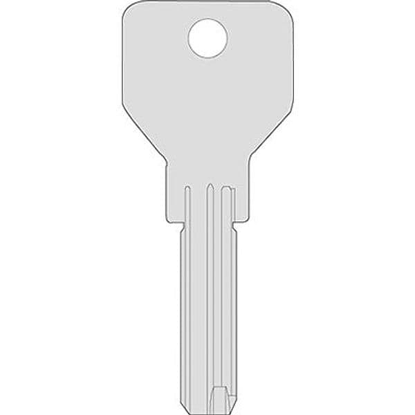 Chiave Punzonata Cisa 00670.01 Originale Ottone Nichelato CS146 5 Pezzi