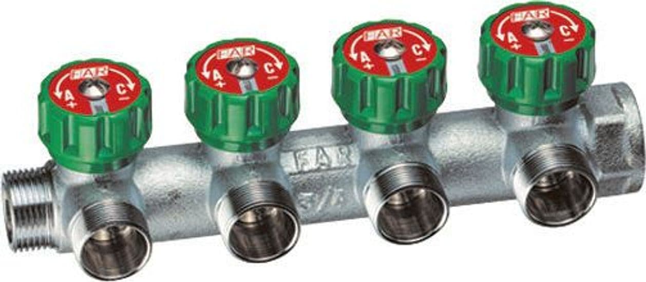 Collettore 4 Derivazioni Attacco M.F. (Far)- 3/4- Far- Pezzi 1 in Supporti BricoGo - Marano di Napoli, commercioVirtuoso.it
