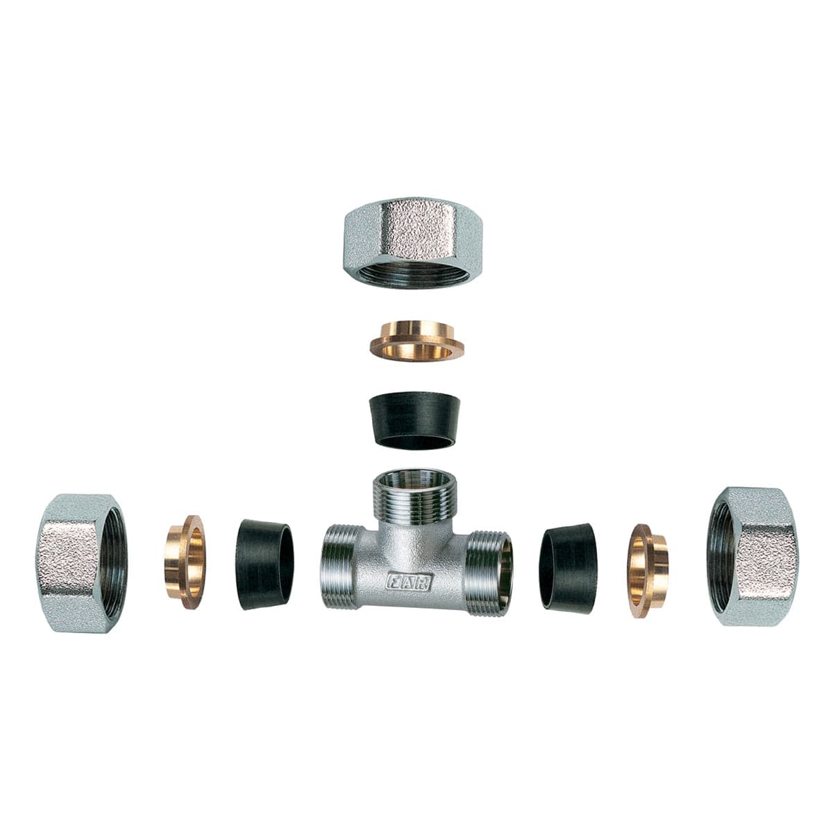 Raccordo Cromato A T Con 3 Monoconi In Gomma Per Rame- 1/2 X 18- Far- Pezzi 1 in Accessori e parti per riscaldamenti BricoGo - Marano di Napoli, commercioVirtuoso.it