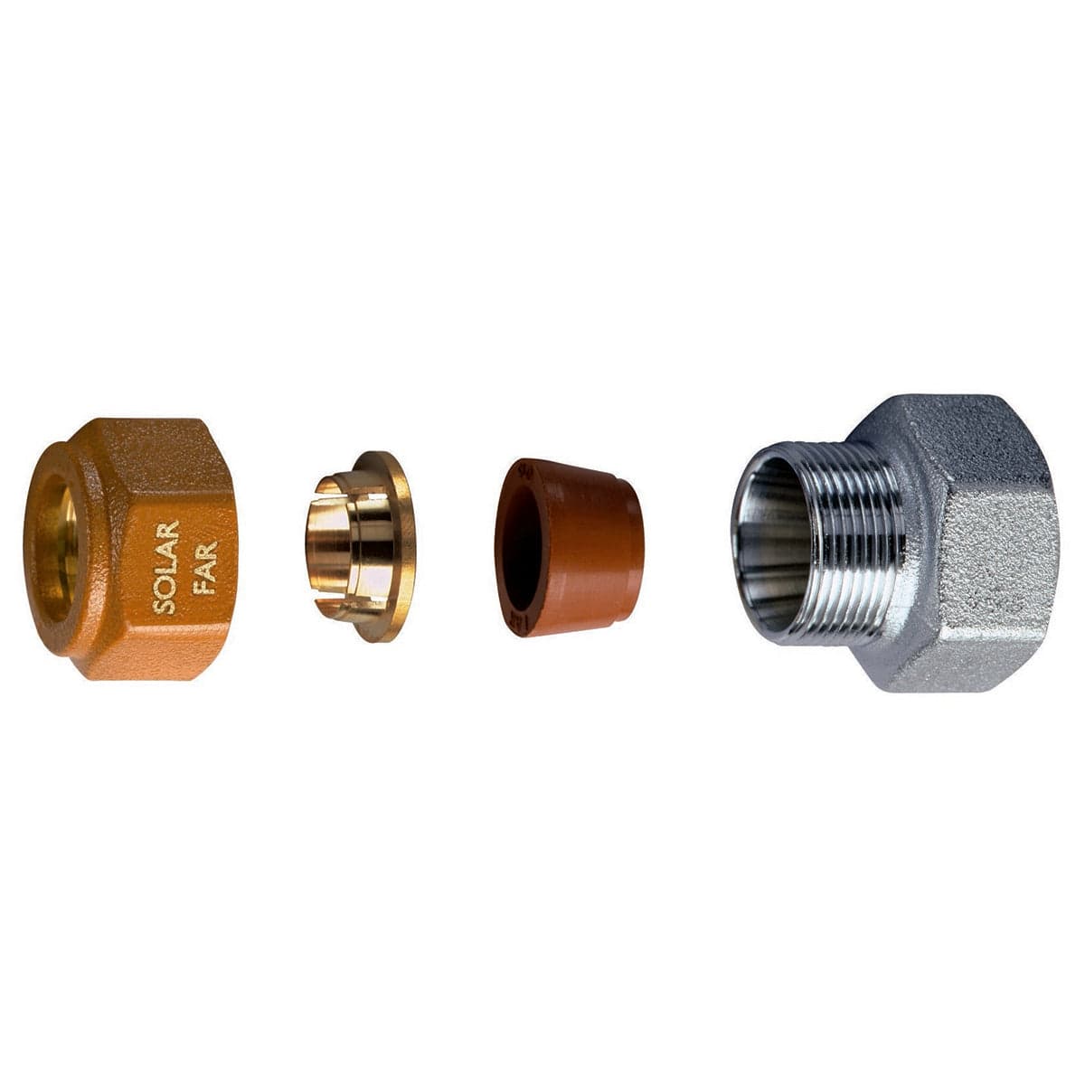 Nipple Femmina Completo Di Kit Di Tenuta Per Impianti Solari- 3/4 - Diam. 16- Far- Pezzi 1 in Accessori per regolatori di ricarica BricoGo - Marano di Napoli, commercioVirtuoso.it