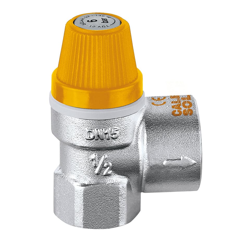 Valvola Di Sicurezza Per Impianti Solari- 1/2 X 3/4 - 6 Bar- Calef- Pezzi 1 in Accessori BricoGo - Marano di Napoli, commercioVirtuoso.it