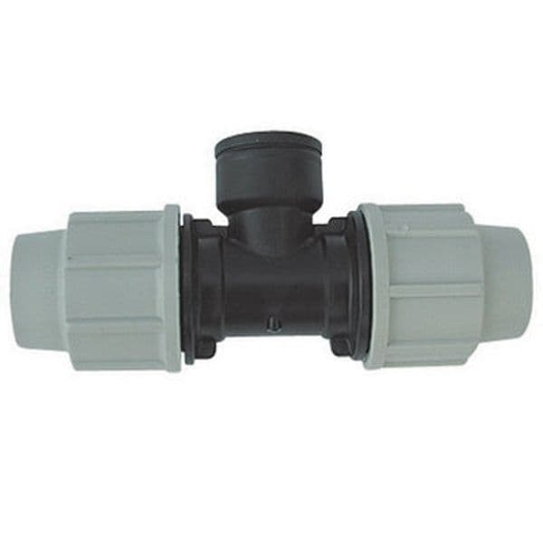 Tee a 90 ° Femmina Plasson per Tubo Polietilene 3/4 x 25
