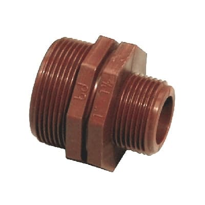 Nipple Ridotto In Pp Marrone- 1 X 3/4- Bucch- Pezzi 1