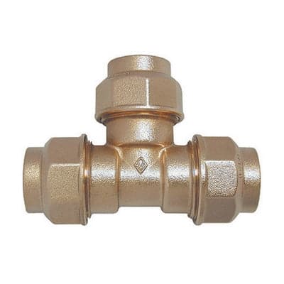 RACCORDO A TEE DOPPIO IN OTTONE- Diam. 40- BUGAT- pezzi 1