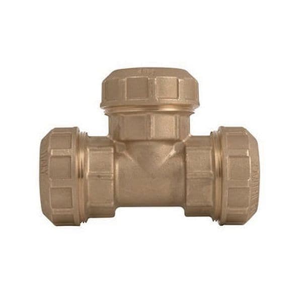 Raccordo a Tee Doppio Ottone Itap Ø 25