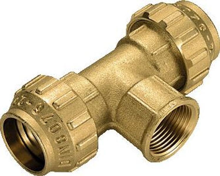 Raccordo A Tee Femmina In Ottone Tiemme- 3/4 X 25- Tiemm- Pezzi 1 in Raccordi filettati BricoGo - Marano di Napoli, commercioVirtuoso.it