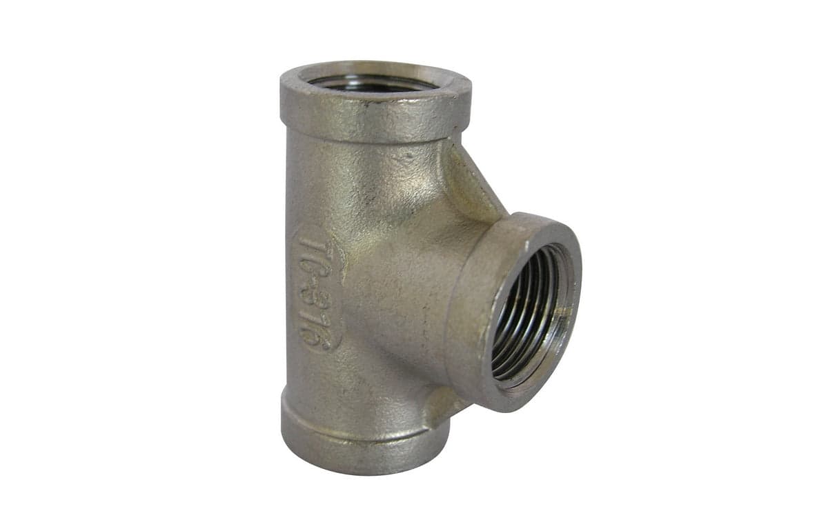 Tee A 90 ° F. F. F. Acciaio Inox- 1- Ikaro- Pezzi 1 in Adattatori BricoGo - Marano di Napoli, commercioVirtuoso.it