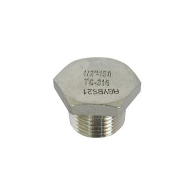 TAPPO MASCHIO ACCIAIO INOX- 1- IKARO- pezzi 1
