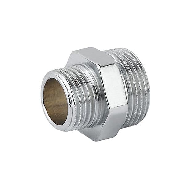 Niplles Doppio Ridotto Mm Ottone Cromo Caval 3/4 x 1 10 Pezzi