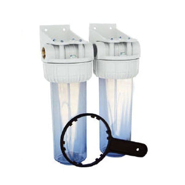 Filtro Per Acqua In Plastica Duplex- 10 - Att. 1- Ea- Pezzi 1 in Ricambi filtri acqua sottotop BricoGo - Marano di Napoli, commercioVirtuoso.it