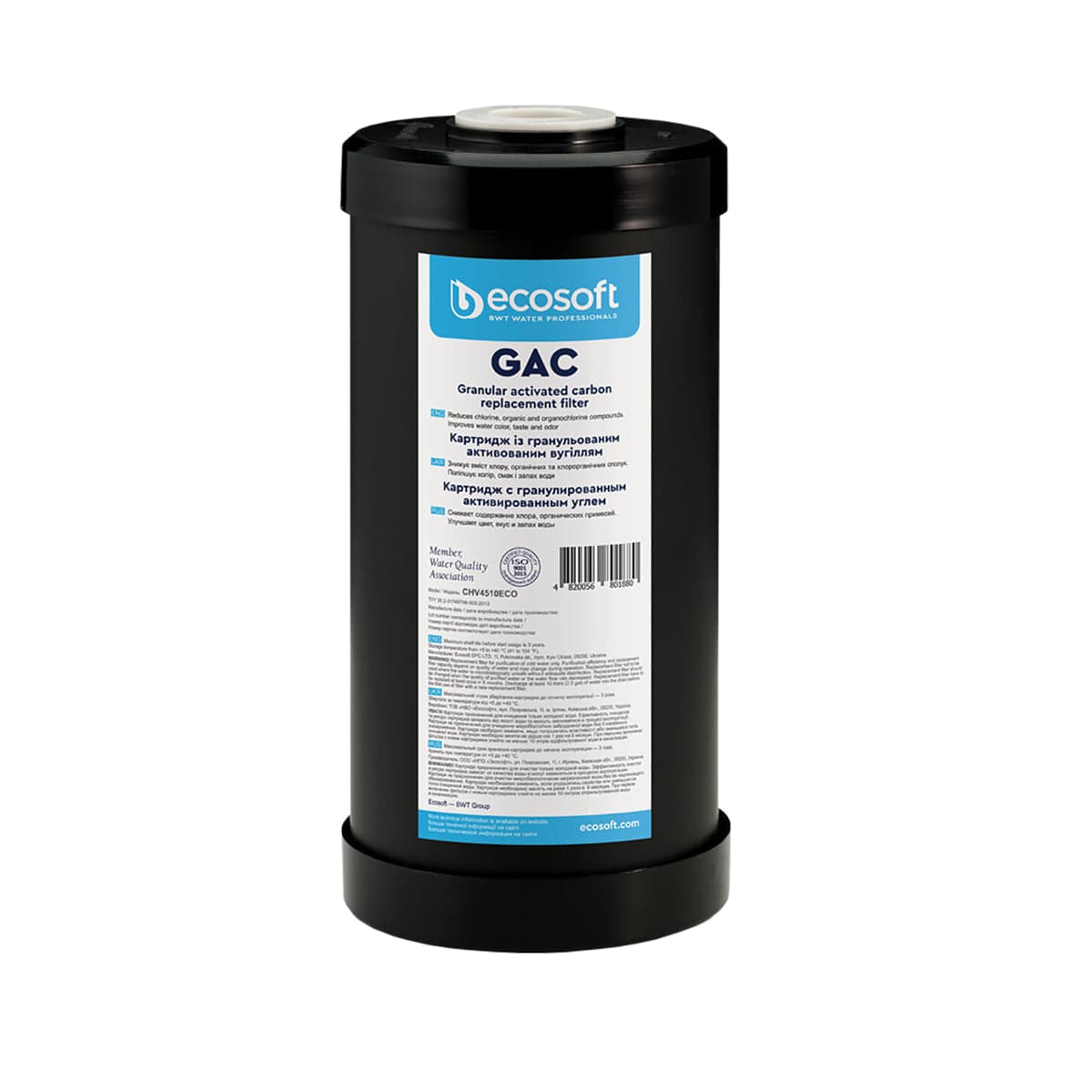 Cartuccia Filtrante Gac 4,5 Ecosoft- H. 20- Ecoso- Pezzi 1 in Filtri d'acqua per rubinetto BricoGo - Marano di Napoli, commercioVirtuoso.it