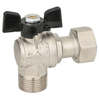 VALVOLA A SFERA AD ANGOLO A PASSAGGIO TOTALE MF DADO MOBILE- 3/4x3/4  DN 15  PN 30- BUGAT- pezzi 1