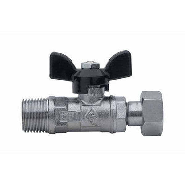 Valvola a Sfera Filettatura Maschio con Girello Rb 1/2 x 3/4 PN 30