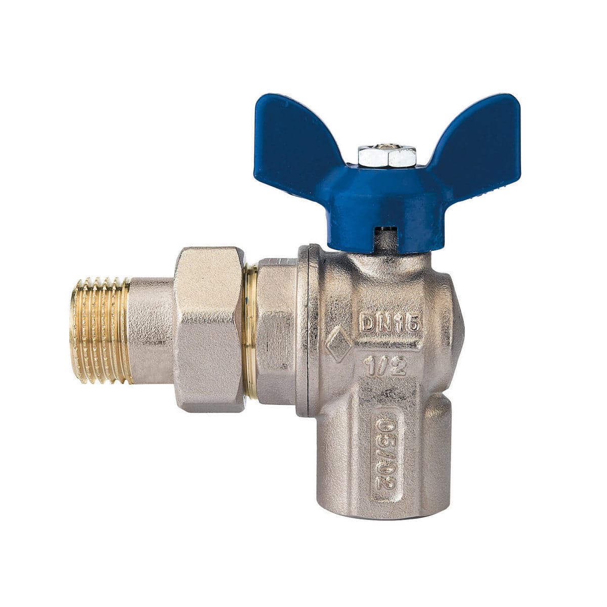 Valvola A Sfera A Squadra Per Collettori Con Farfalla In Alluminio Blu- 3/4 Dn 20 Pn 30- Rb- Pezzi 1 in Valvole a sfera BricoGo - Marano di Napoli, commercioVirtuoso.it