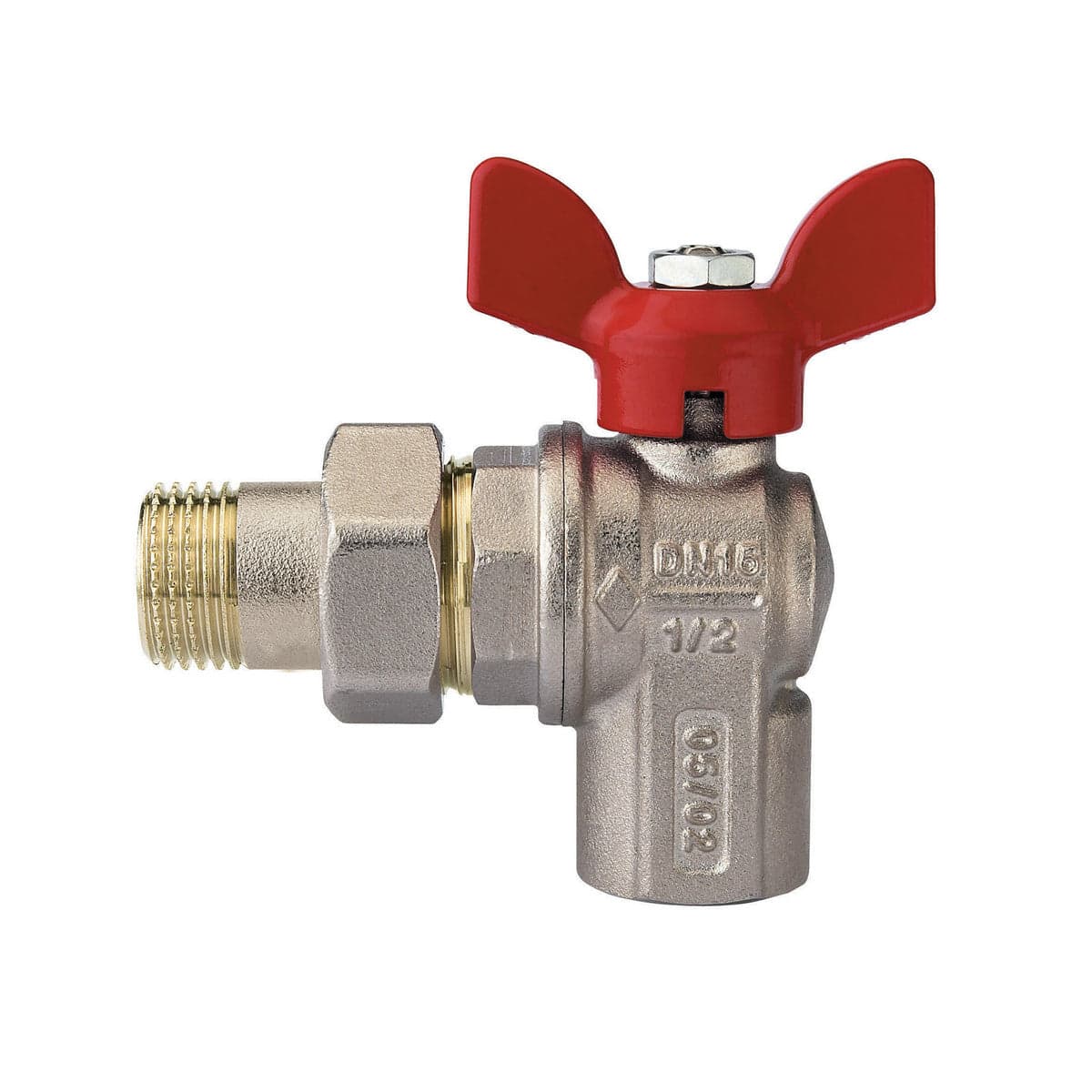 Valvola A Sfera A Squadra Per Collettori Con Farfalla Alluminio Rossa- 1/2 Dn 15- Rb- Pezzi 1 in Valvole a sfera BricoGo - Marano di Napoli, commercioVirtuoso.it