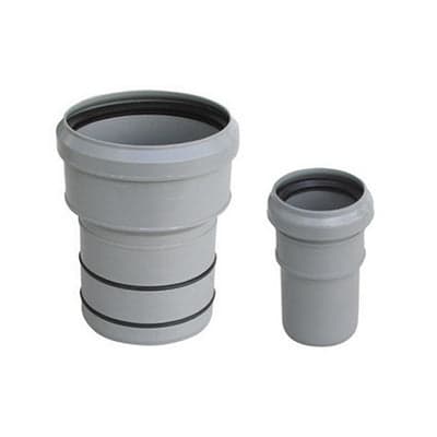 TRONCHETTO PP RIDUZIONE AL PVC VALSIR- Diam. F 75 x M 100 lungh. 80- VALSI- pezzi 1