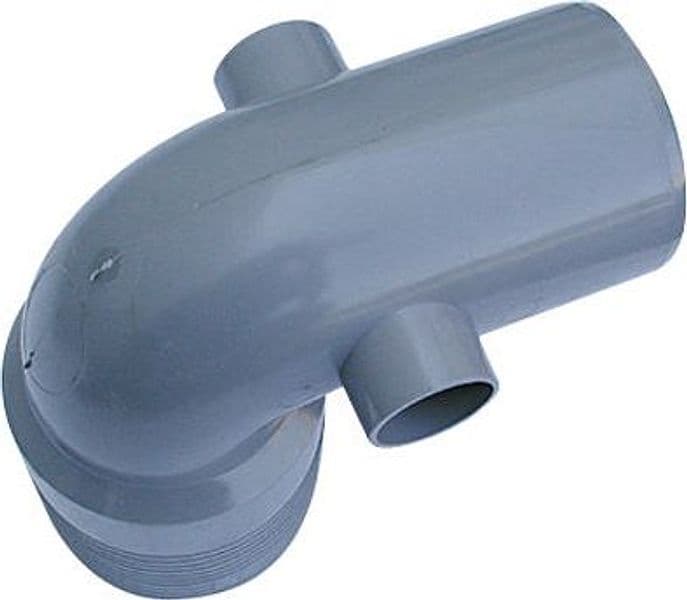 Curva W.C. Alta 2 Attacchi Pvc Grigio- Diam. 100 / 40- Senza- Pezzi 1 in Vasi WC BricoGo - Marano di Napoli, commercioVirtuoso.it